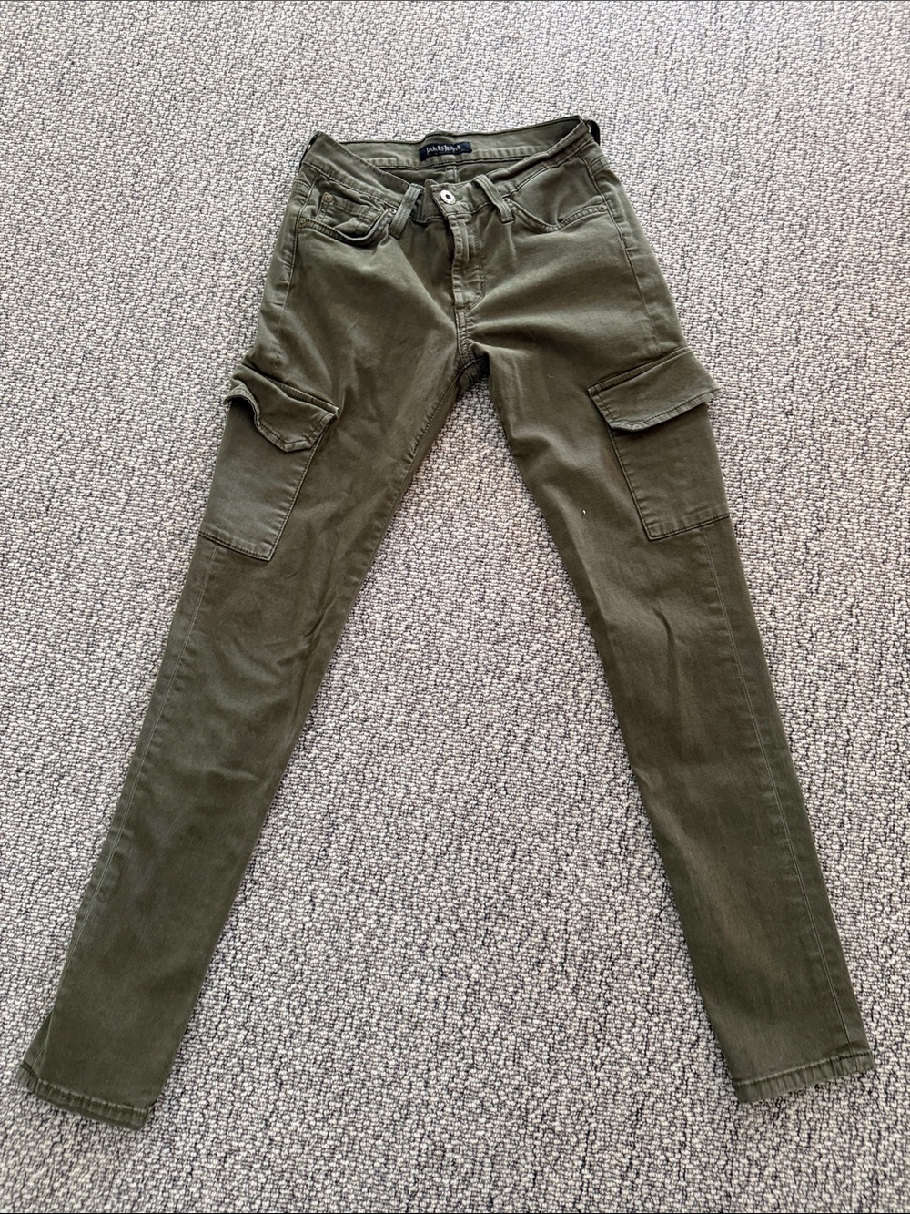 James Jeans Olive Green Skinny Cargo Jeans